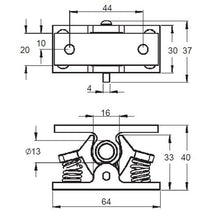 Load image into Gallery viewer, Zinc Alloy Door Lock Retainer Claw Catches – Sprung